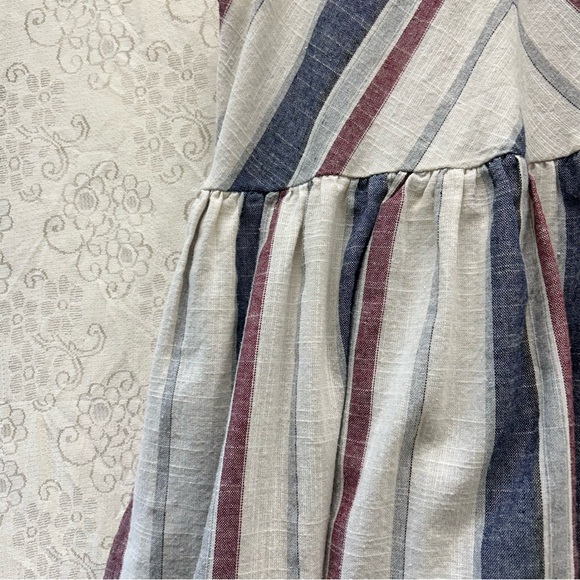 PinkBlush Cotton Striped Halter Neck Maternity Dress size large - Picture 8 of 15